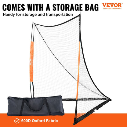 Portable 1.8m x 1.8m Lacrosse Goal with Carry Bag for Training and Backyard Use