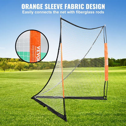 Portable 1.8m x 1.8m Lacrosse Goal with Carry Bag for Training and Backyard Use