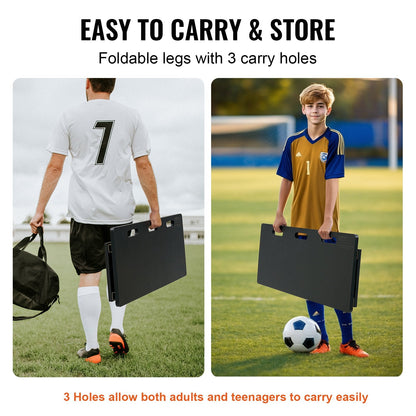 Portable Soccer Rebound Wall, 100x0.4m, Adjustable Angles for Training & Practice