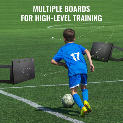 Portable Soccer Rebound Wall, 100x0.4m, Adjustable Angles for Training & Practice