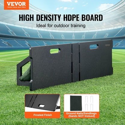 VEVOR 45"X13" Soccer Rebounder Board Portable Soccer Wall with 2 Angles Rebound