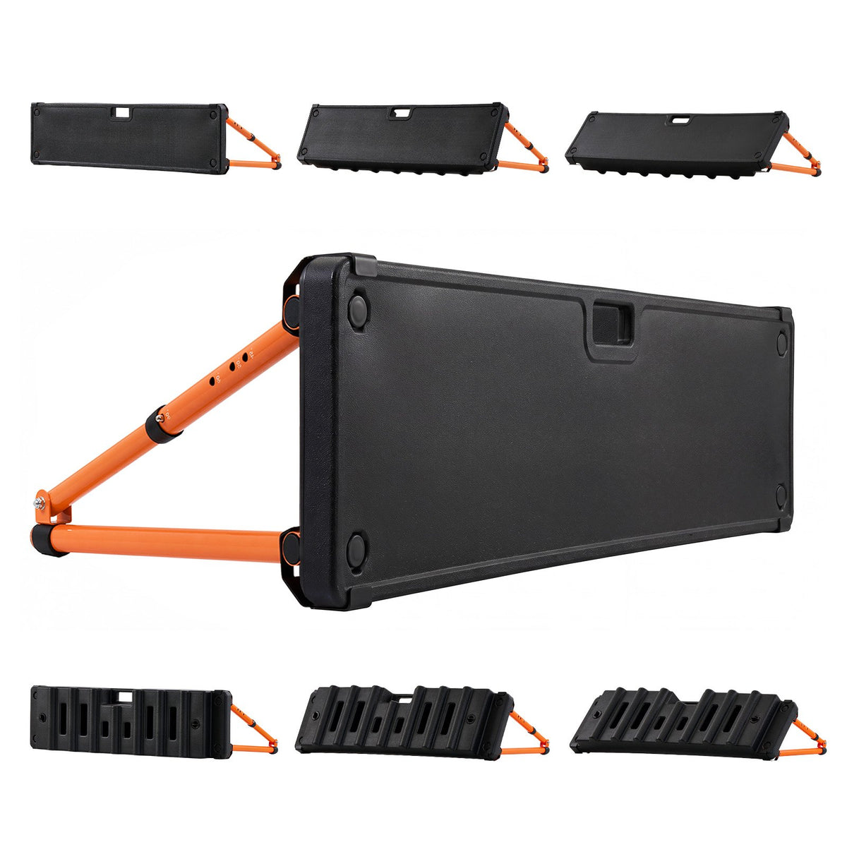 Soccer Rebounder Board, 95 x 25 cm Dual-Sided Soccer Rebound Wall, 4 Adjustable Angles, Portable Water-Fillable PE Kickback Trainer, Ground Stakes for Kids Adults, Passing & Shooting Practice