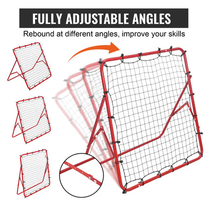 VEVOR Soccer Rebounder Rebound Net, Kick-Back 100x100 cm, Portable Football Training