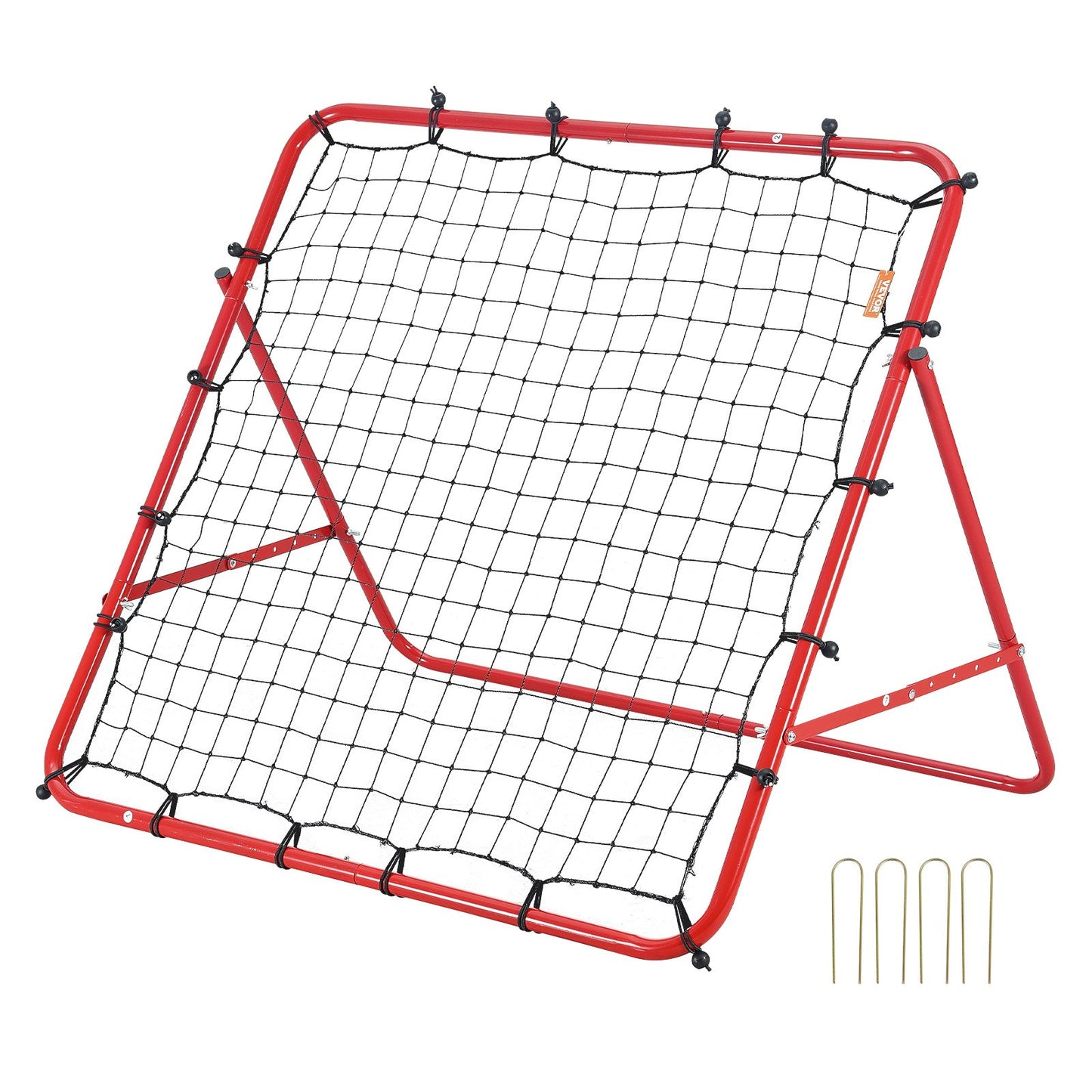VEVOR Soccer Rebounder Rebound Net, Kick-Back 100x100 cm, Portable Football Training