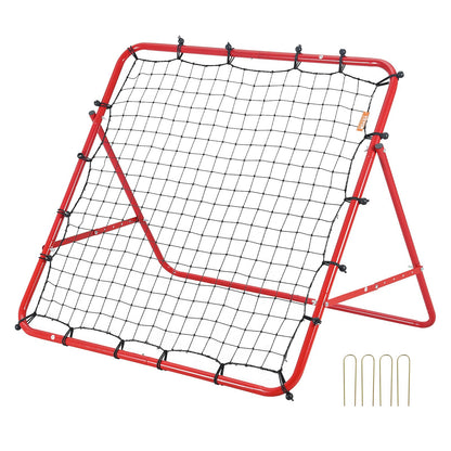 VEVOR Soccer Rebounder Rebound Net, Kick-Back 100x100 cm, Portable Football Training