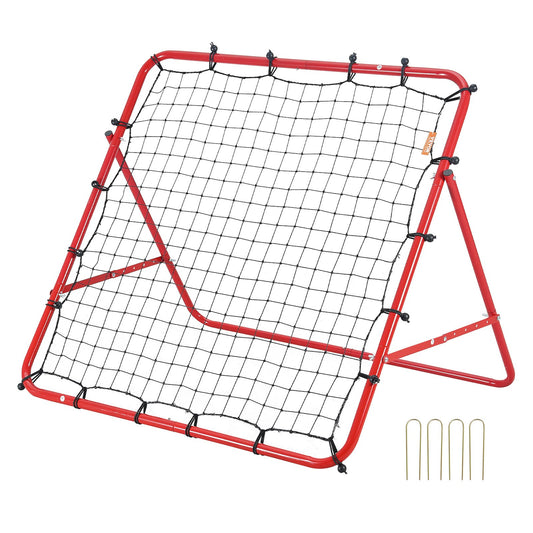 VEVOR Soccer Rebounder Rebound Net, Kick-Back 100x100 cm, Portable Football Training