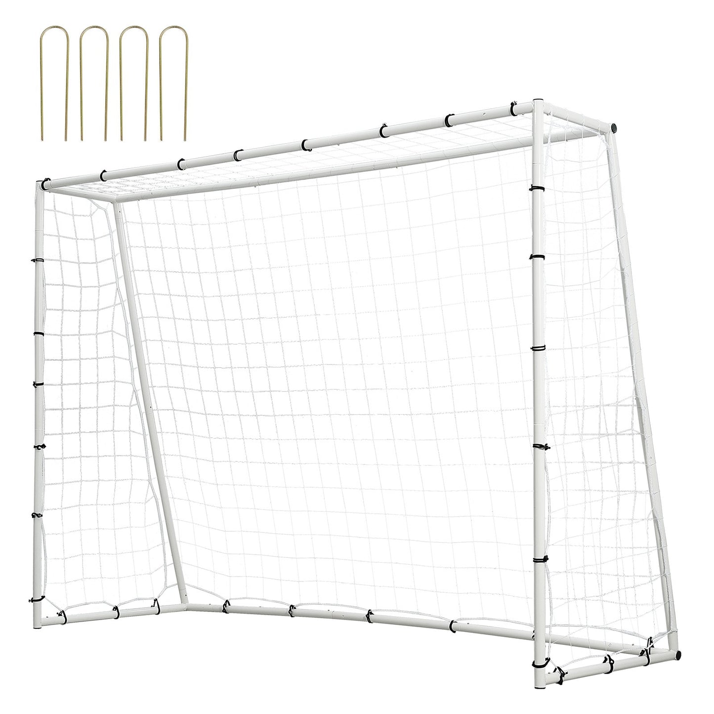 VEVOR Soccer Rebound Trainer, 8x6FT Iron Soccer Training Equipment, Sports Football