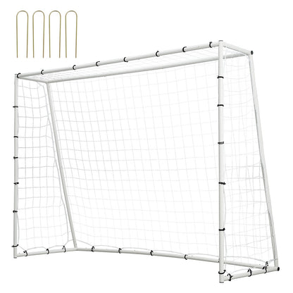 VEVOR Soccer Rebound Trainer, 8x6FT Iron Soccer Training Equipment, Sports Football