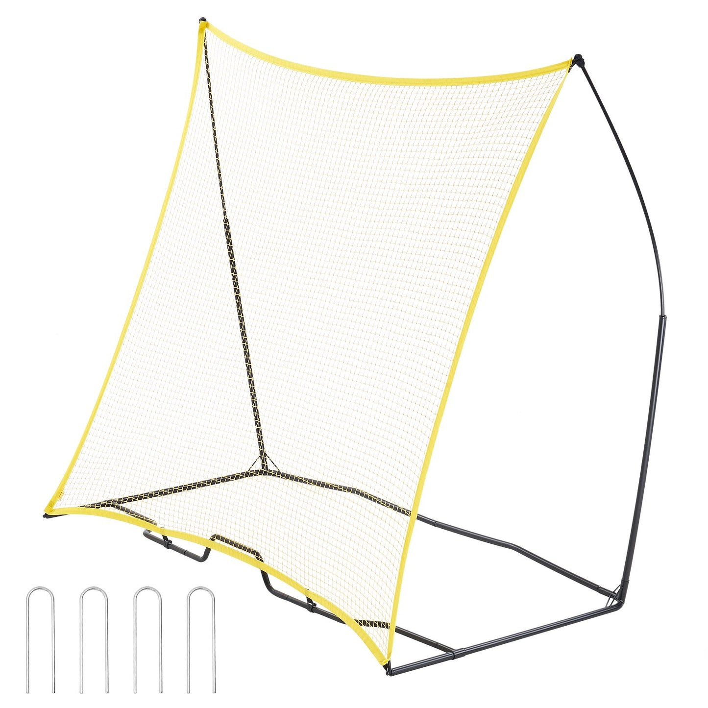 VEVOR 7x7FT Soccer Rebounder Portable Soccer Trainer Net with Portable Bag