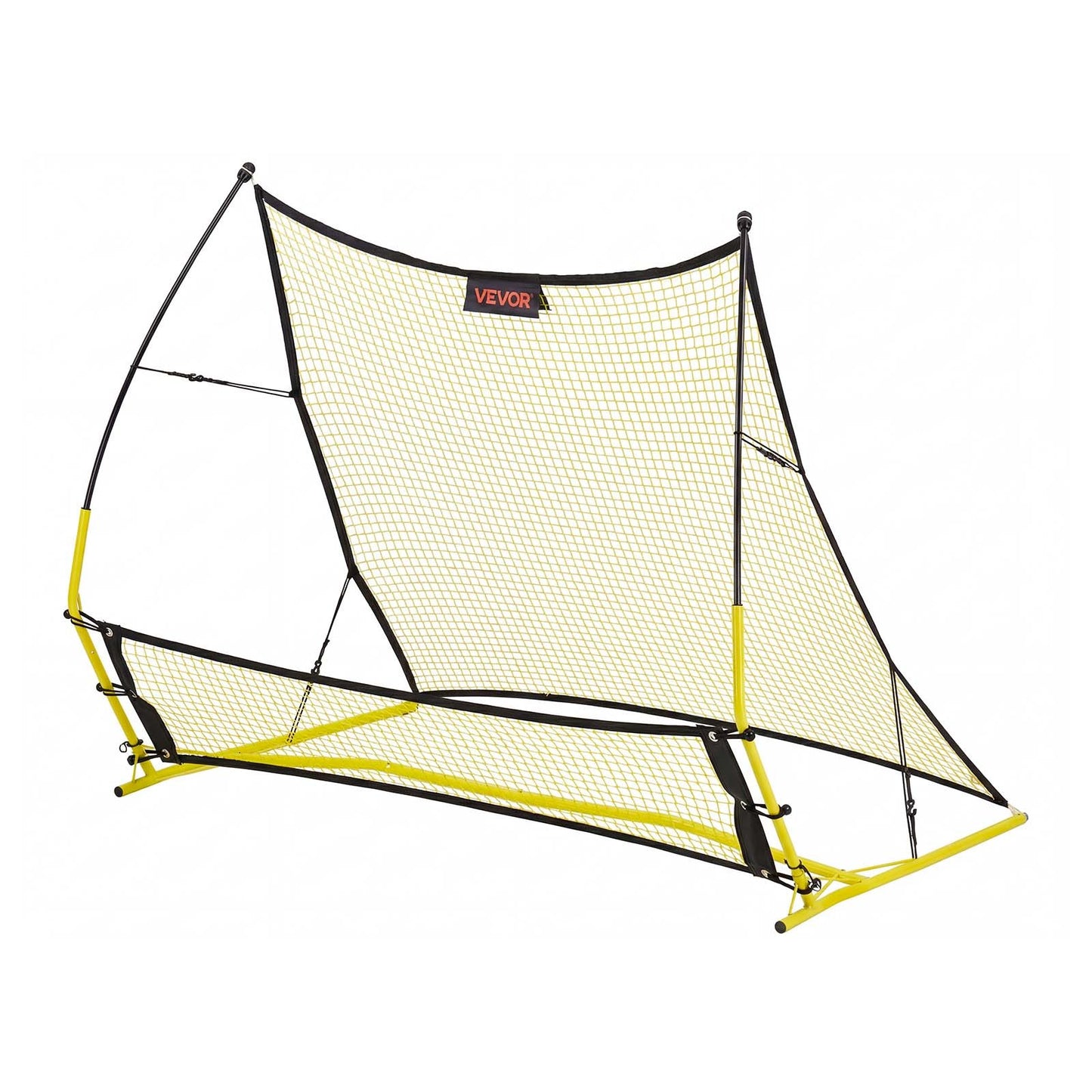 Soccer Rebounder Net, 2-in-1 Soccer Goal Rebounder, Thickened Fiberglass Poles Iron Pipe for Control, Passing Practice, Easy Setup Ball Training Equipment for Teens & Adults, 1830 x 1085 mm