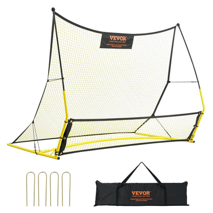 2-in-1 Portable Soccer Rebounder Net with Carry Bag, 5.4 kg, Iron & Polyester