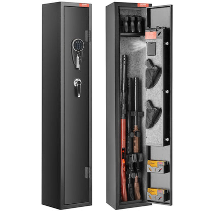 Digital Keypad Rifle and Pistol Safe for 3 Rifles and 4 Pistols, Steel Construction