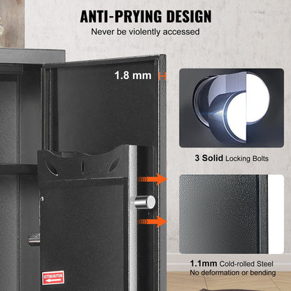 Biometric Rifle and Pistol Safe with Fingerprint Lock for Secure Storage