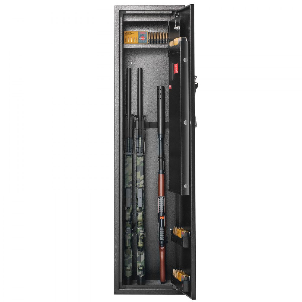 Gun Safe Rifle Safe with Fingerprint & Digital Keypad Lock for 6 Rifles