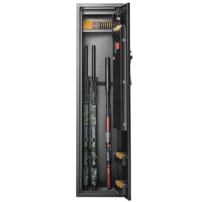 Gun Safe Rifle Safe with Fingerprint & Digital Keypad Lock for 6 Rifles