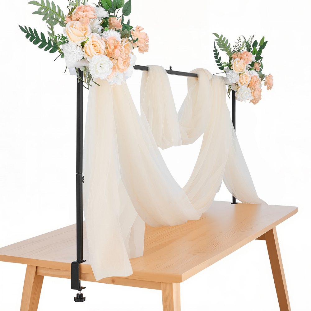 VEVOR Over The Table Rod Stand Arch Frame 28-98 in Length Adjustable Clamp Decor