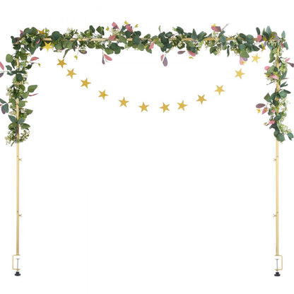 VEVOR Over The Table Rod Stand with Clamps 28"-98" L Adjustable Table Arch Stand