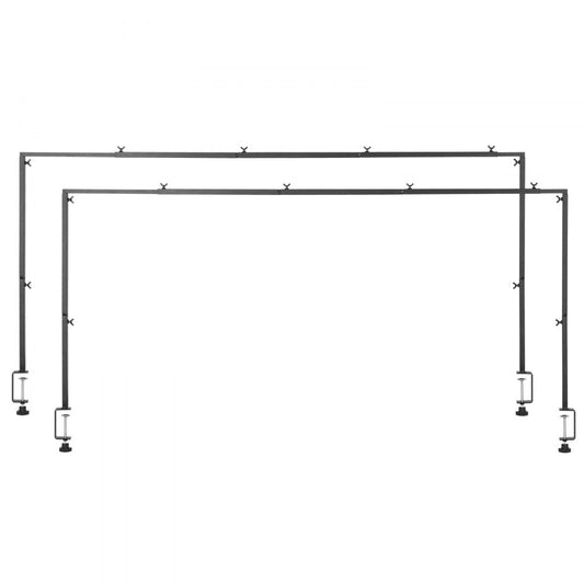 VEVOR 2Pcs Over The Table Rod Stand Arch Frame 28-98 in L Adjustable Clamp Décor