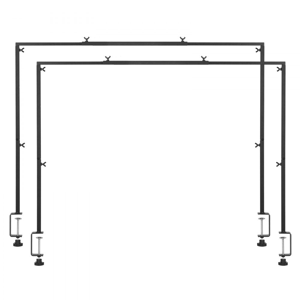 VEVOR 2Pcs Over The Table Rod Stand Arch Frame 28-98 in L Adjustable Clamp Décor