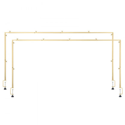 VEVOR 2Pcs Over The Table Rod Stand with Clamp Arch Frame 28-98 in L Adjustable