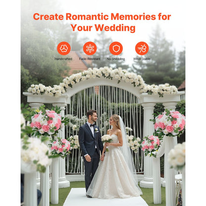 Flower Balls for Wedding Centerpieces Flower Bouquet Pink + White 10PCS