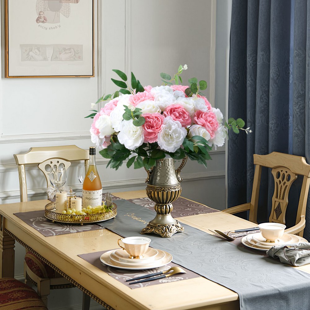 Flower Balls for Wedding Centerpieces Flower Bouquet Pink + White 10PCS