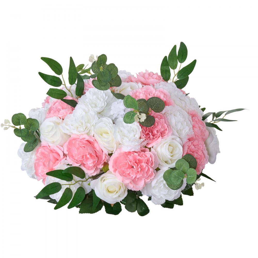 Flower Balls for Wedding Centerpieces Flower Bouquet Pink + White 10PCS
