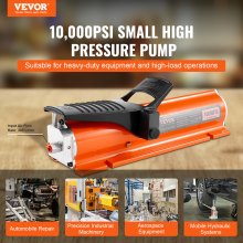 10,000 PSI Air Hydraulic Foot Pump, 0.69L Reservoir, for Industrial Use