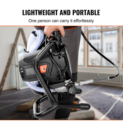 VEVOR Stand Airless Paint Sprayer, 750W 3000PSI High Efficiency Electric Airless