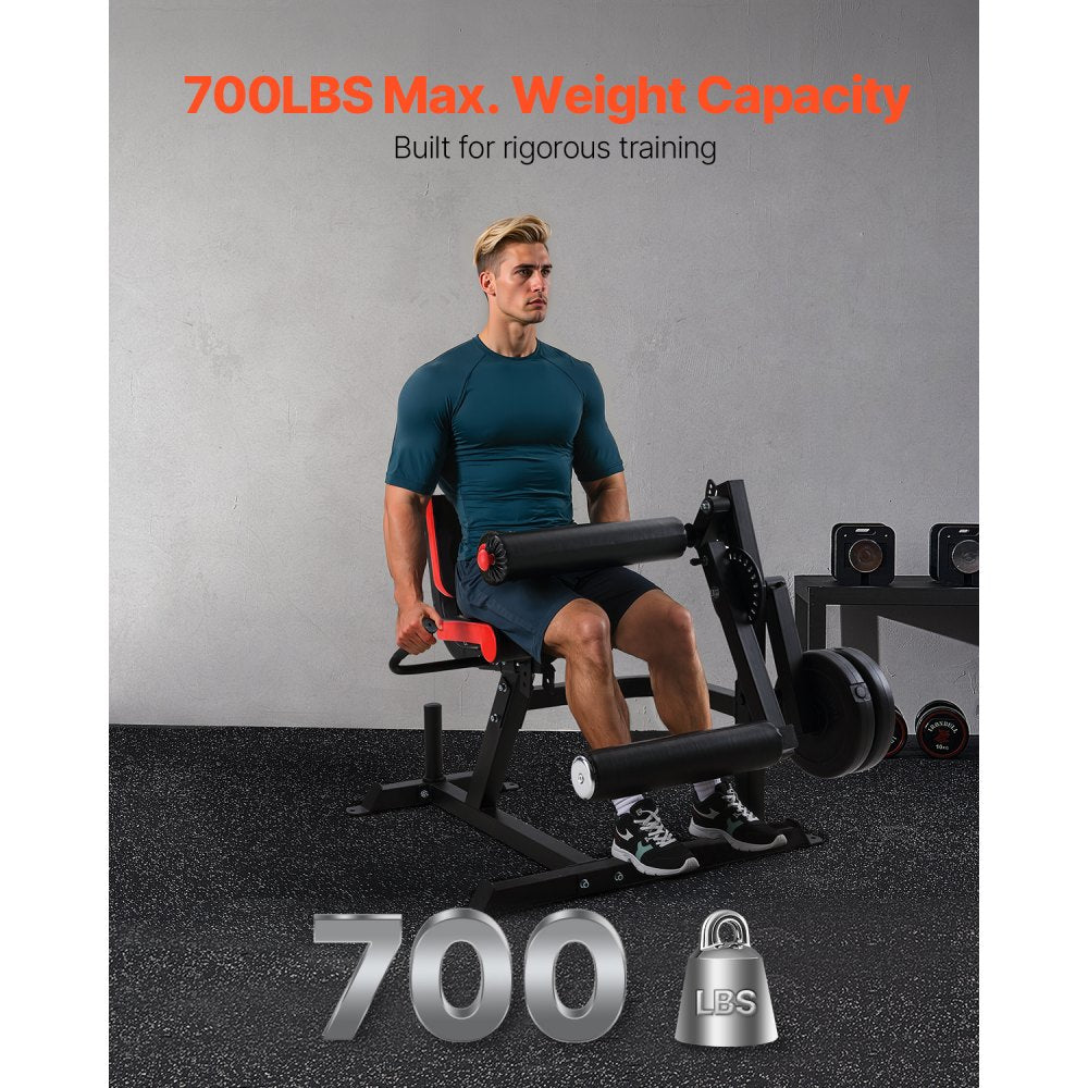 VEVOR Leg Extension and Curl Machine Lower Body Special Leg Exercise Bench Gym
