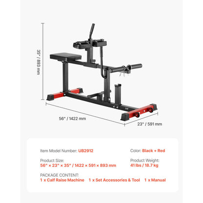 VEVOR Seated Calf Machine Calf Raise Equipment Seated Leg Exercise Home Gym