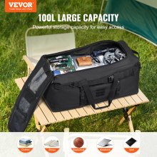 100L Tactical Gym Bag with Molle System, Waterproof and Durable Design