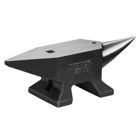 VEVOR Single Horn Anvil, 22Lbs Cast Steel Anvil, High Hardness Rugged Round Horn
