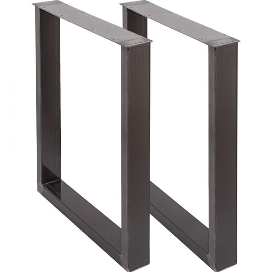 Clear Coat Table Legs Frame Steel Dining Table Desk 72 x 60 CM