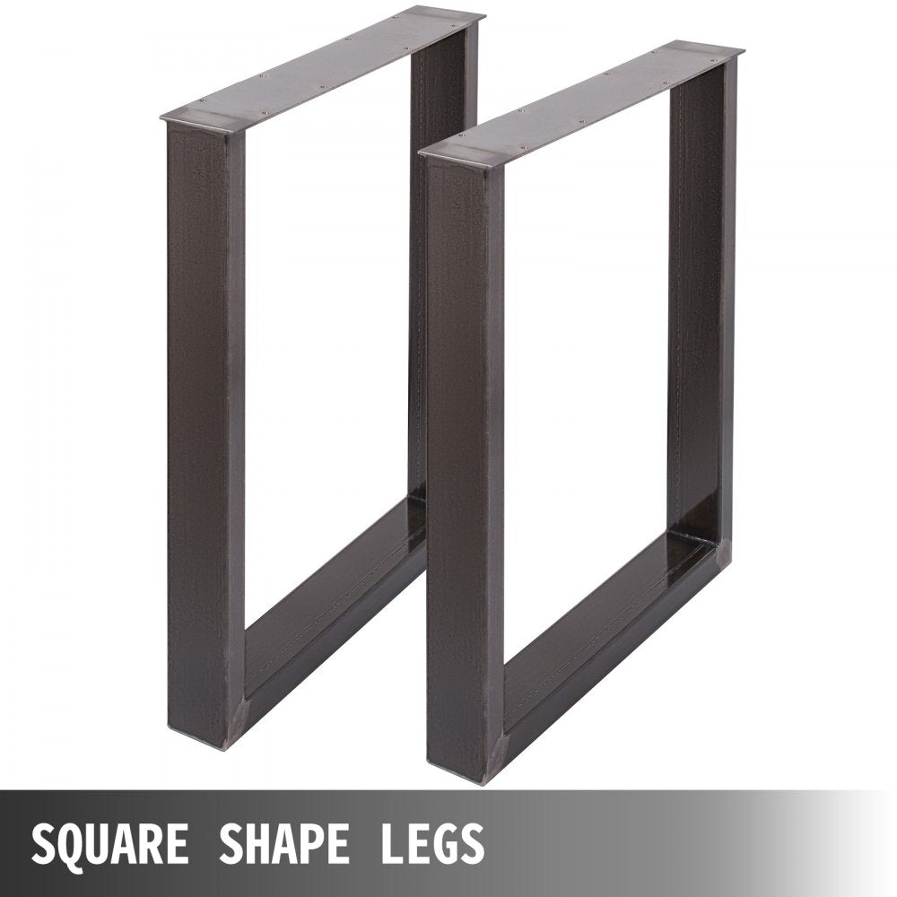 Clear Coat Table Legs Frame Steel Dining Table Desk 72 x 60 CM