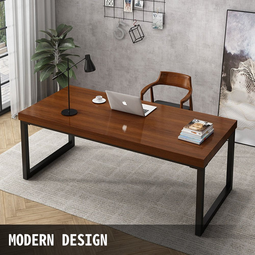 Clear Coat Table Legs Frame Steel Dining Table Desk 72 x 60 CM