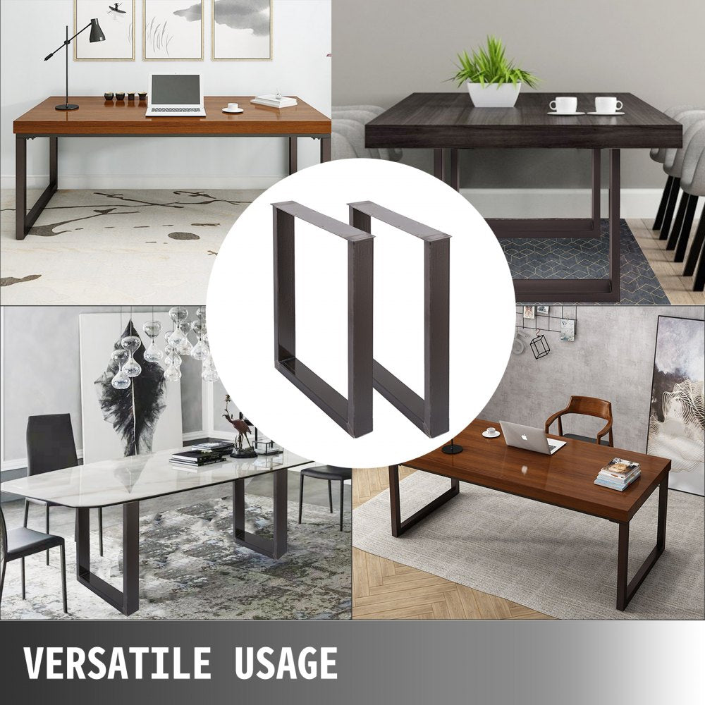 Clear Coat Table Legs Frame Steel Dining Table Desk 72 x 60 CM