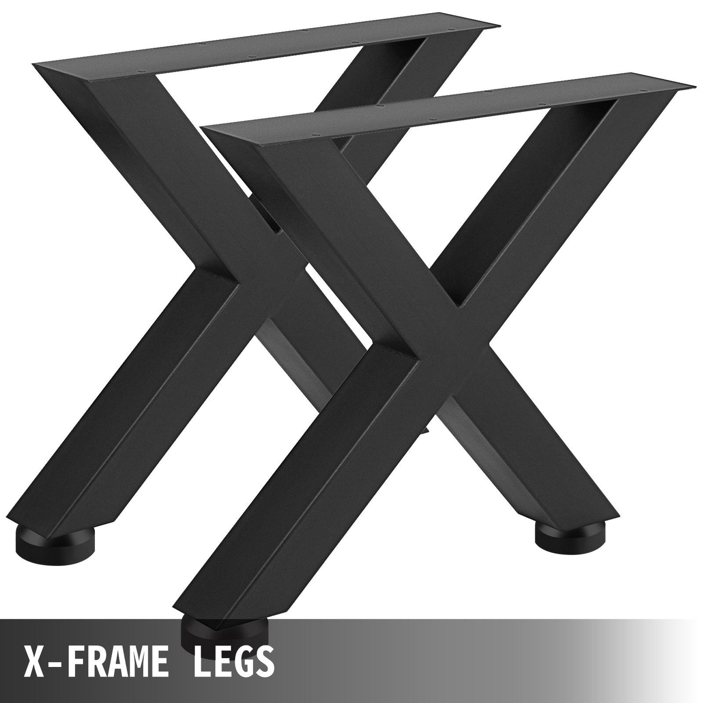 Black X-Frame Metal Table Legs, 720 x 790 mm, 1000 kg Capacity