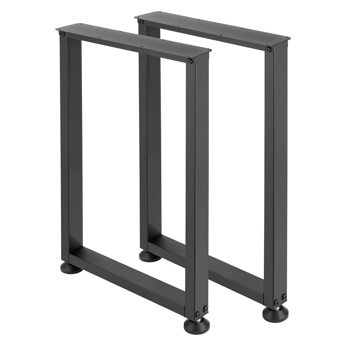 Table Legs, 740 x 450 mm (H x W) Square Steel Furniture Legs, Modular Design, Easy Assembly, 2204 lbs Max Load Heavy Duty, for Home Office Desk, Workbenches, Dinner Bar Tables, Set of 2, Black