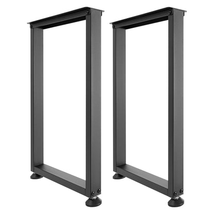 Table Legs, 740 x 450 mm (H x W) Square Steel Furniture Legs, Modular Design, Easy Assembly, 2204 lbs Max Load Heavy Duty, for Home Office Desk, Workbenches, Dinner Bar Tables, Set of 2, Black