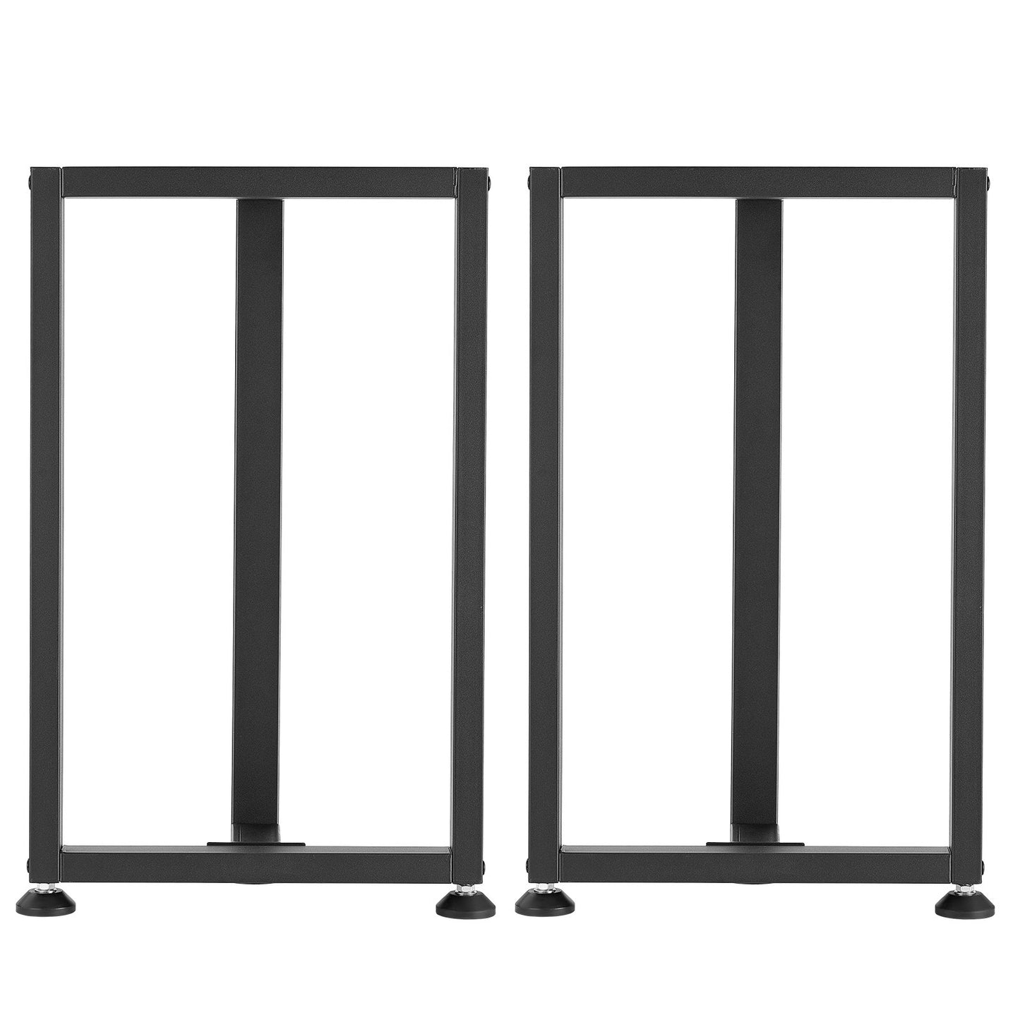 Table Legs, 740 x 450 mm (H x W) Square T Shape Steel Furniture Legs, Modular Design, Easy Assembly, 1000 kg Max Load Heavy Duty, for Home Office Desk, Dinner Table, Workbench, Set of 2, Black