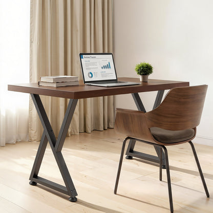Table Legs, 740 x 472 mm (H x W) Steel Furniture Legs, Modular Design, Easy Assembly, 1000 kg Max Load Heavy Duty, Z Shape for Home Office Desk DIY, Coffee Dinner Tables, Workbench,2 PCS, Black