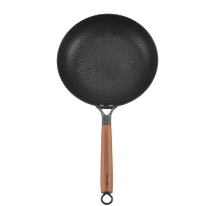 3 Piece Cast Iron Skillet Frying Pan Set 205 265 310 mm Nonstick Black