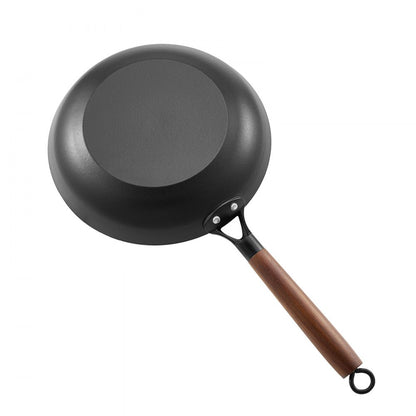 3 Piece Cast Iron Skillet Frying Pan Set 205 265 310 mm Nonstick Black