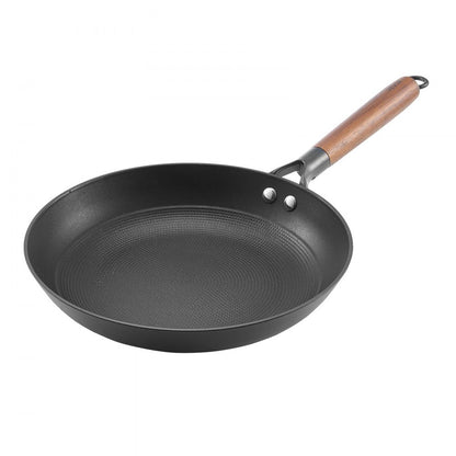 3 Piece Cast Iron Skillet Frying Pan Set 205 265 310 mm Nonstick Black