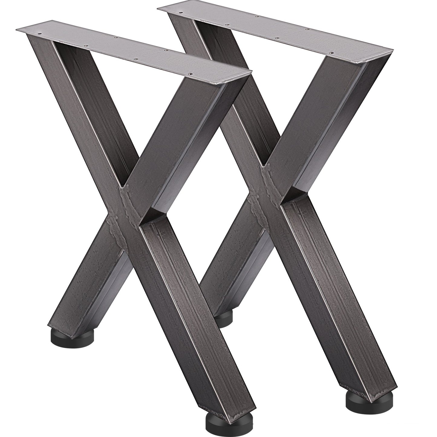 VEVOR Set of 2 Steel Table Legs, 28'Height 24'Wide Dining Table Legs, Heavy Duty