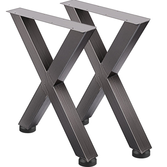 VEVOR Set of 2 Steel Table Legs, 28'Height 24'Wide Dining Table Legs, Heavy Duty
