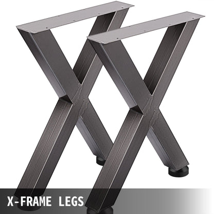 Industrial Steel Dining Table Legs Set, 0.72m Height, 0.6m Wide, Heavy Duty