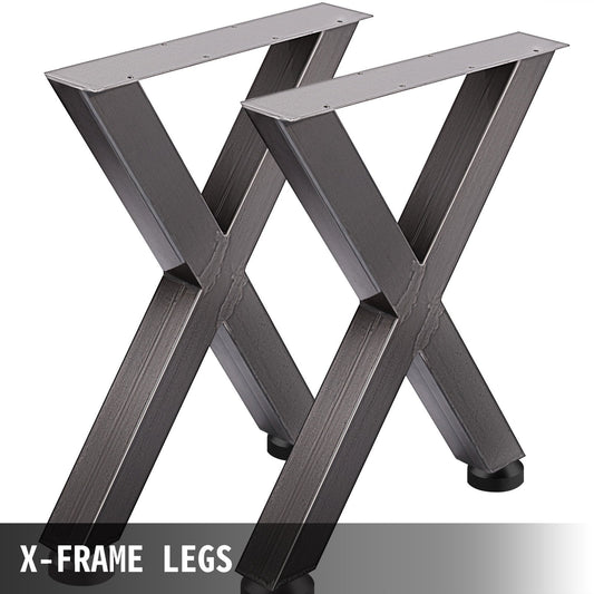 Industrial Steel Dining Table Legs Set, 0.72m Height, 0.6m Wide, Heavy Duty