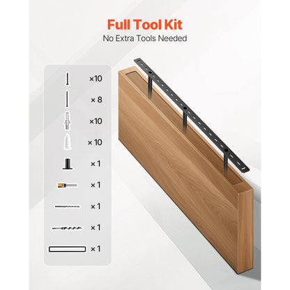 1 Pack Shelf Bracket 34 inch / 863.6 mm Heavy Duty Floating Shelf Bracket